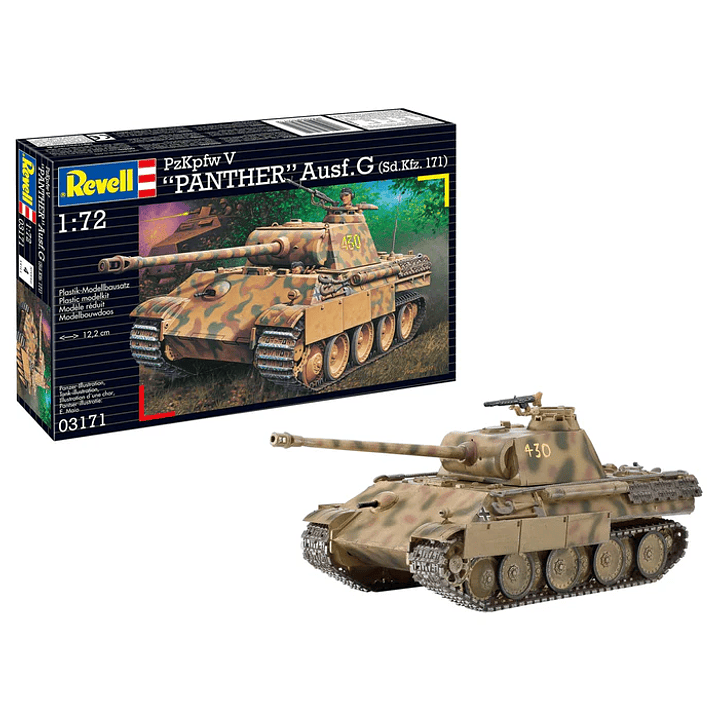 Para armar Pzkpfw V Panther Ausf.G 1/72 1