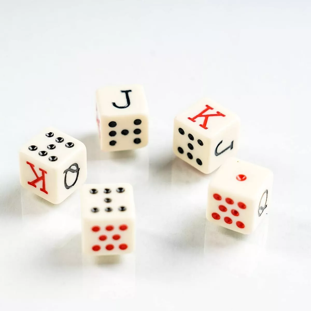  Juego Fournier  Cubilete Dados Poker  2