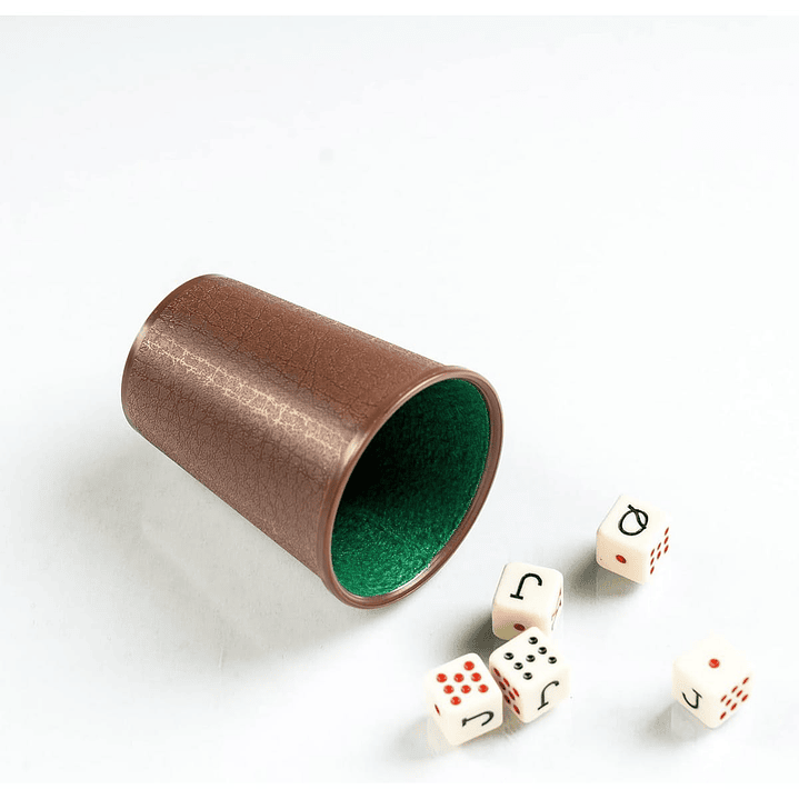  Juego Fournier  Cubilete Dados Poker  3