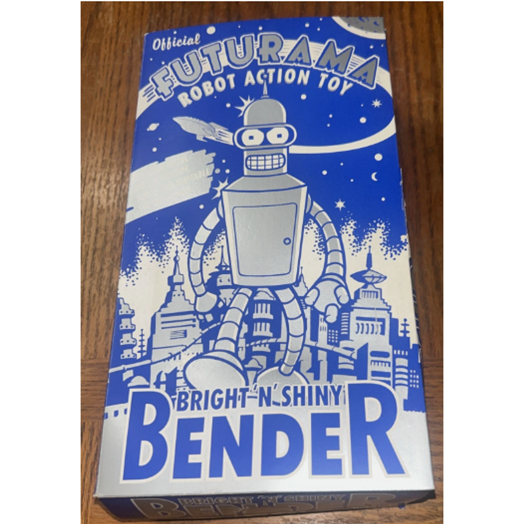 Figura Colección Futurama Bender Bright N Shiny Tin Wind up Robot Rocket USA MPN 603 1