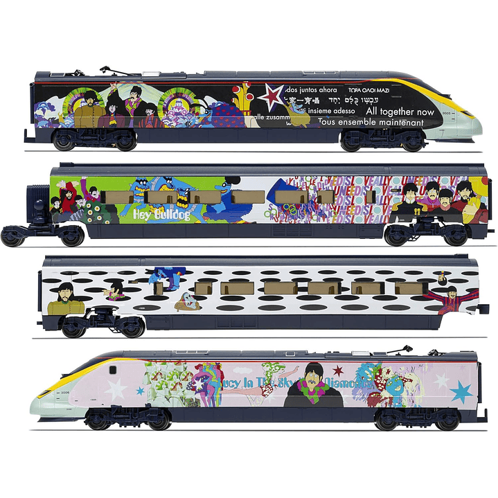 Tren Eléctrico Eurostar Yellow Submarine Train Set 6