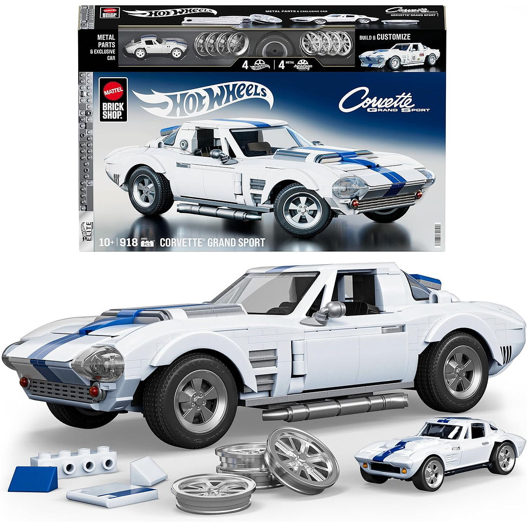 Para armar Mattel  Brick Shop Corvette Hot Wheels 1