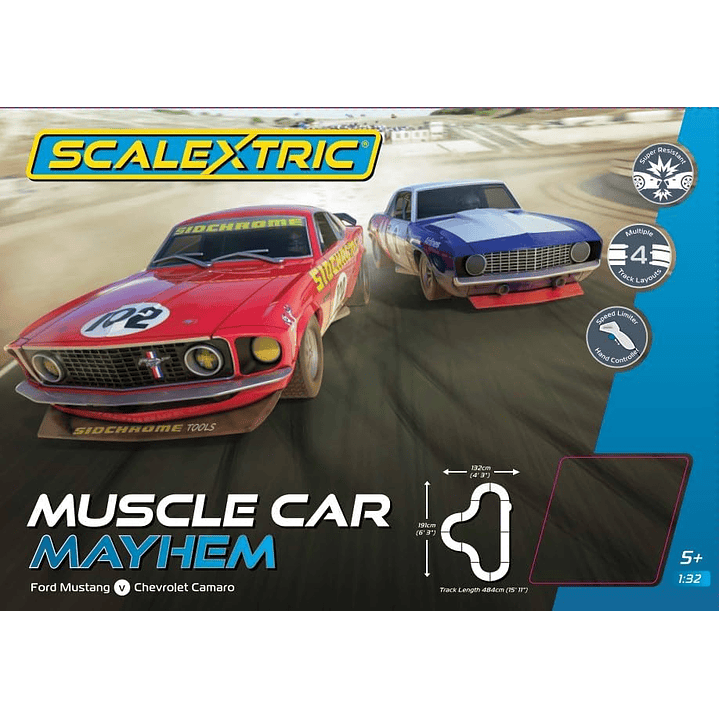  Pista Muscle Car Mayhem Usa 1/32 2
