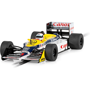  Scalextric C4508 Williams FW11B - Gran Premio de Gran Bretaña de 1987 - Coche tragamonedas Nigel Mansell