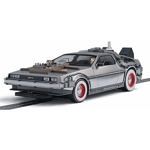  C4307 Scalextric DeLorean - Back to the Future III Time Machine 1:32 Slot Car *DPR*