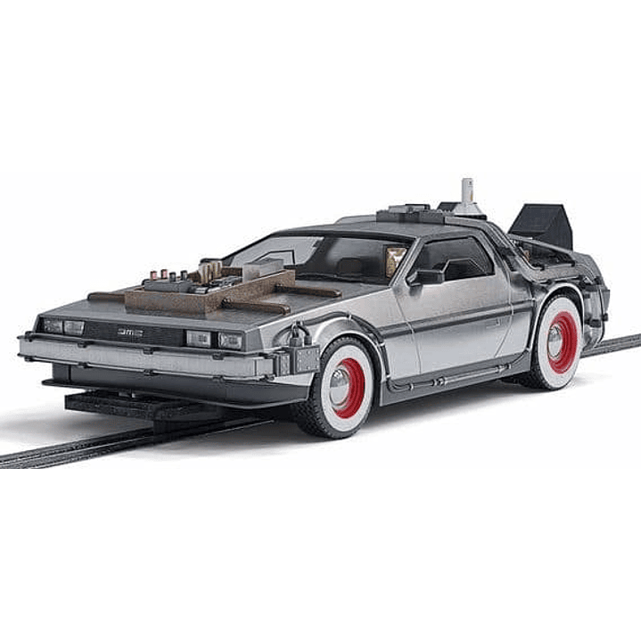  C4307 Scalextric DeLorean - Back to the Future III Time Machine 1:32 Slot Car *DPR* 1