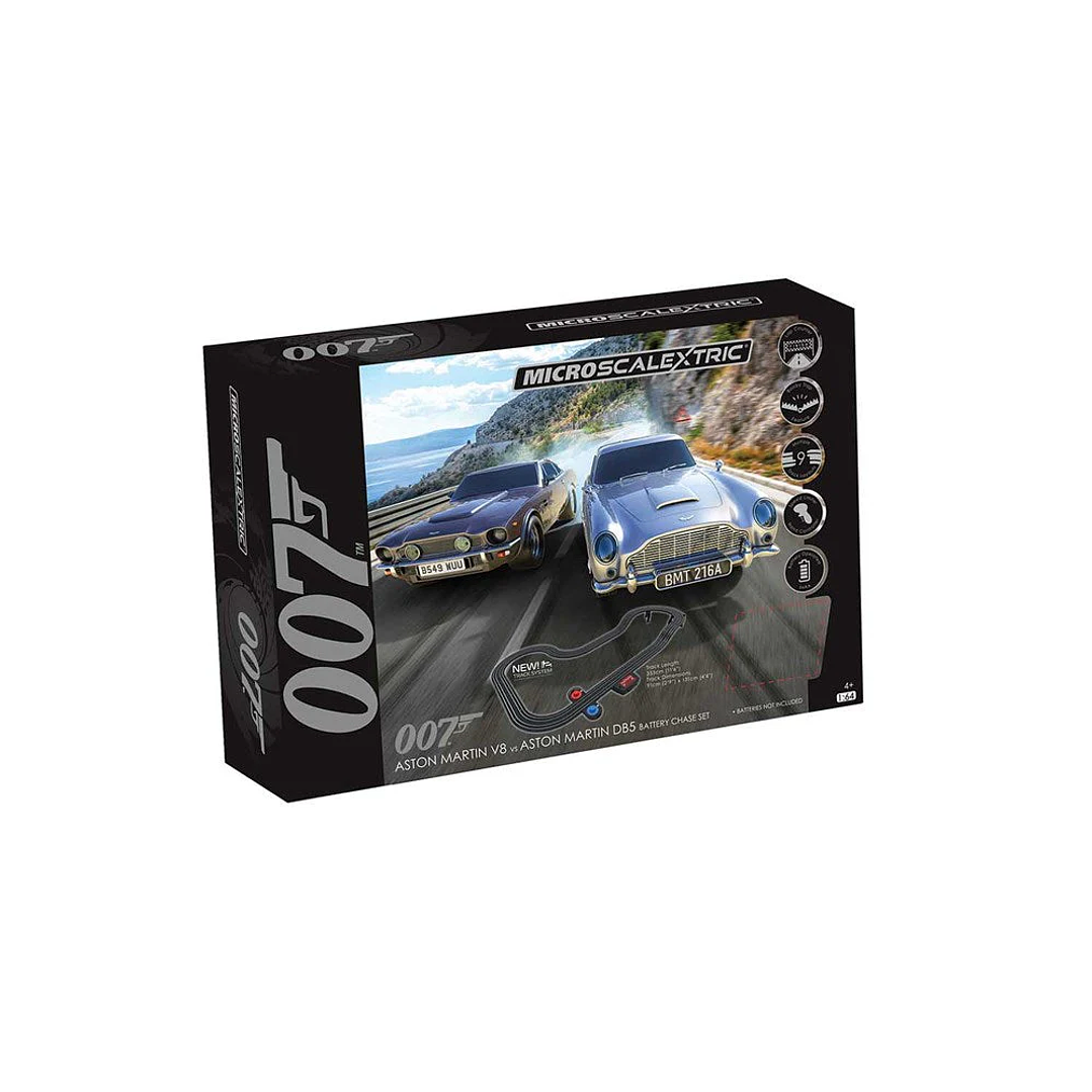  G1171M Micro Scalextric James Bond 007 Race Set - DB5 vs V8 1