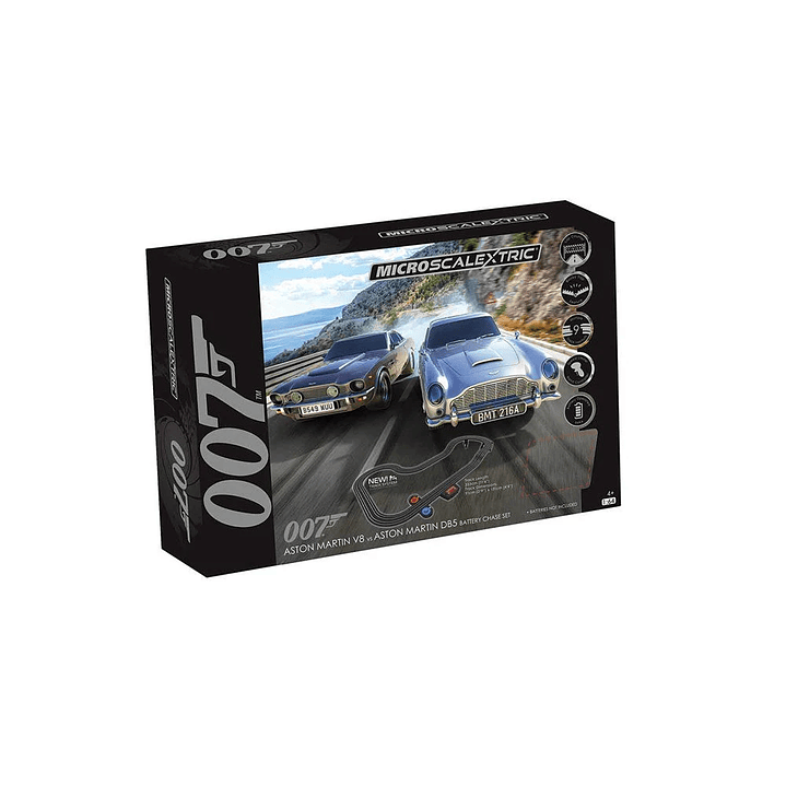  G1171M Micro Scalextric James Bond 007 Race Set - DB5 vs V8 1