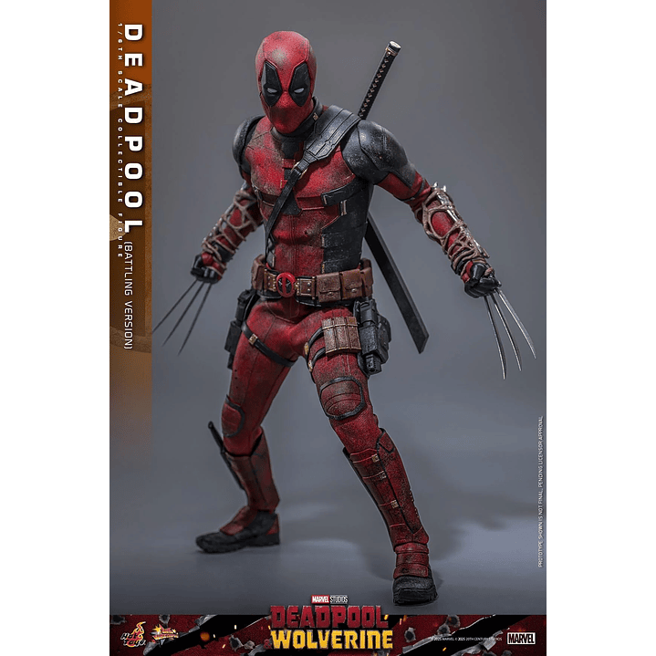 Figura Colección  Deadpool Battling Version1/6 7