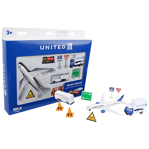 Avión Colección  United Airlines Playset 1/500