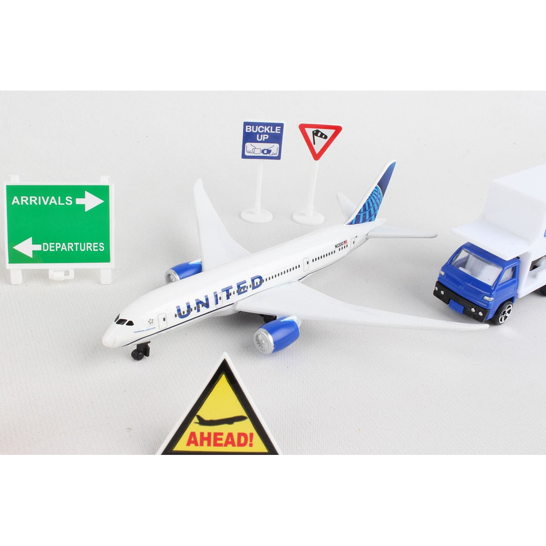 Avión Colección  United Airlines Playset 1/500 2