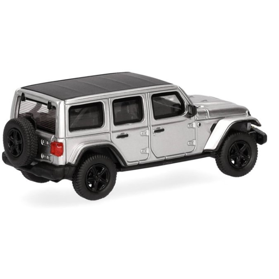 Carro Colección  Jeep Wrangler Plateado 1/87 1