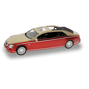 Carro Colección  Maybach 62S  Rojo/Dorado 1/87