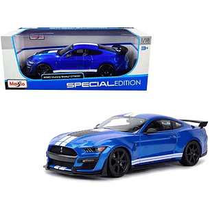 Carro Colección  2020 Mustang Shelby Gt500 Azul1/18
