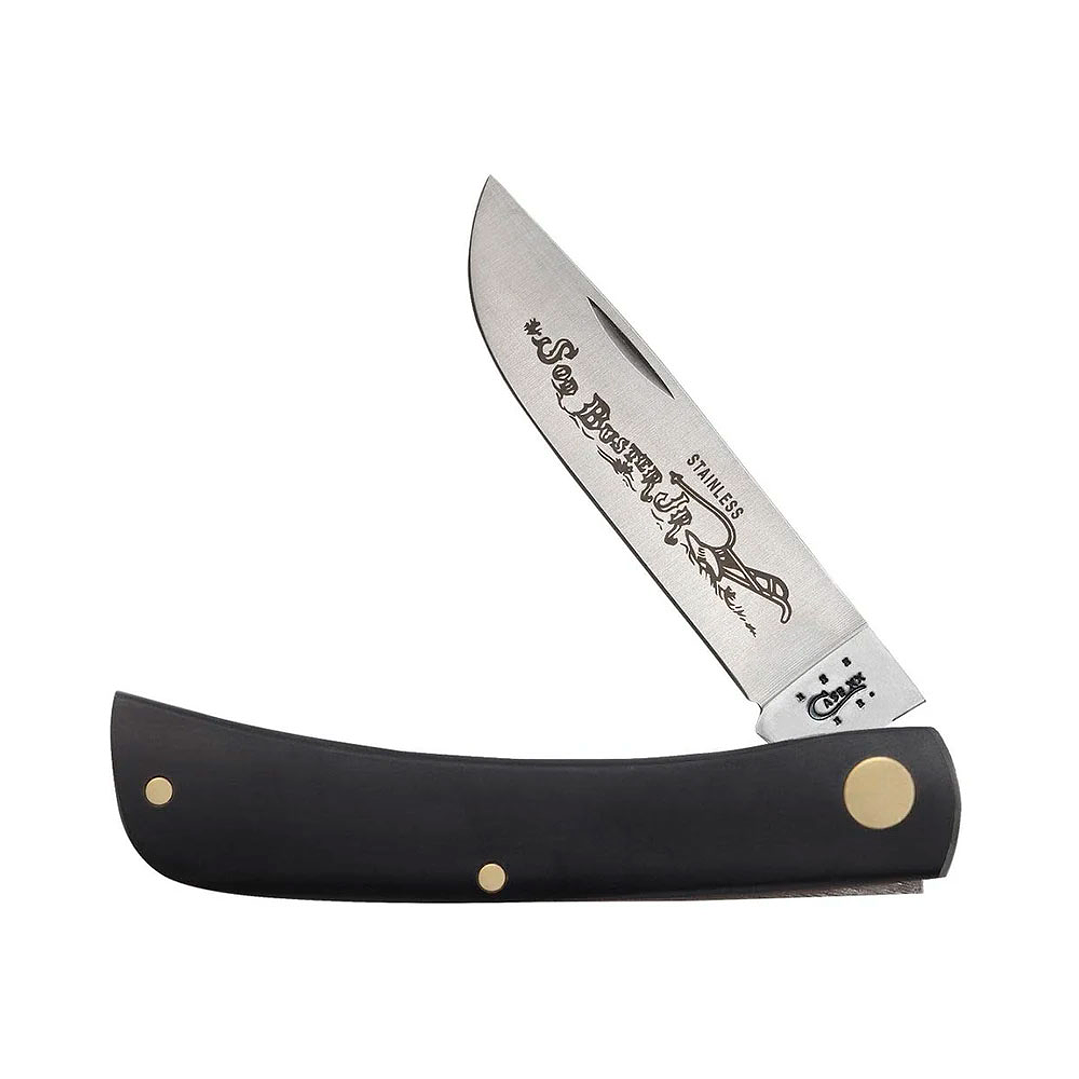  Navaja Case Negra Smooth Sod Buster 1