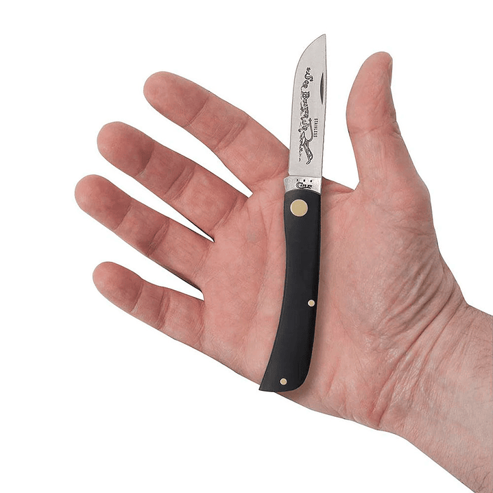  Navaja Case Negra Smooth Sod Buster 3