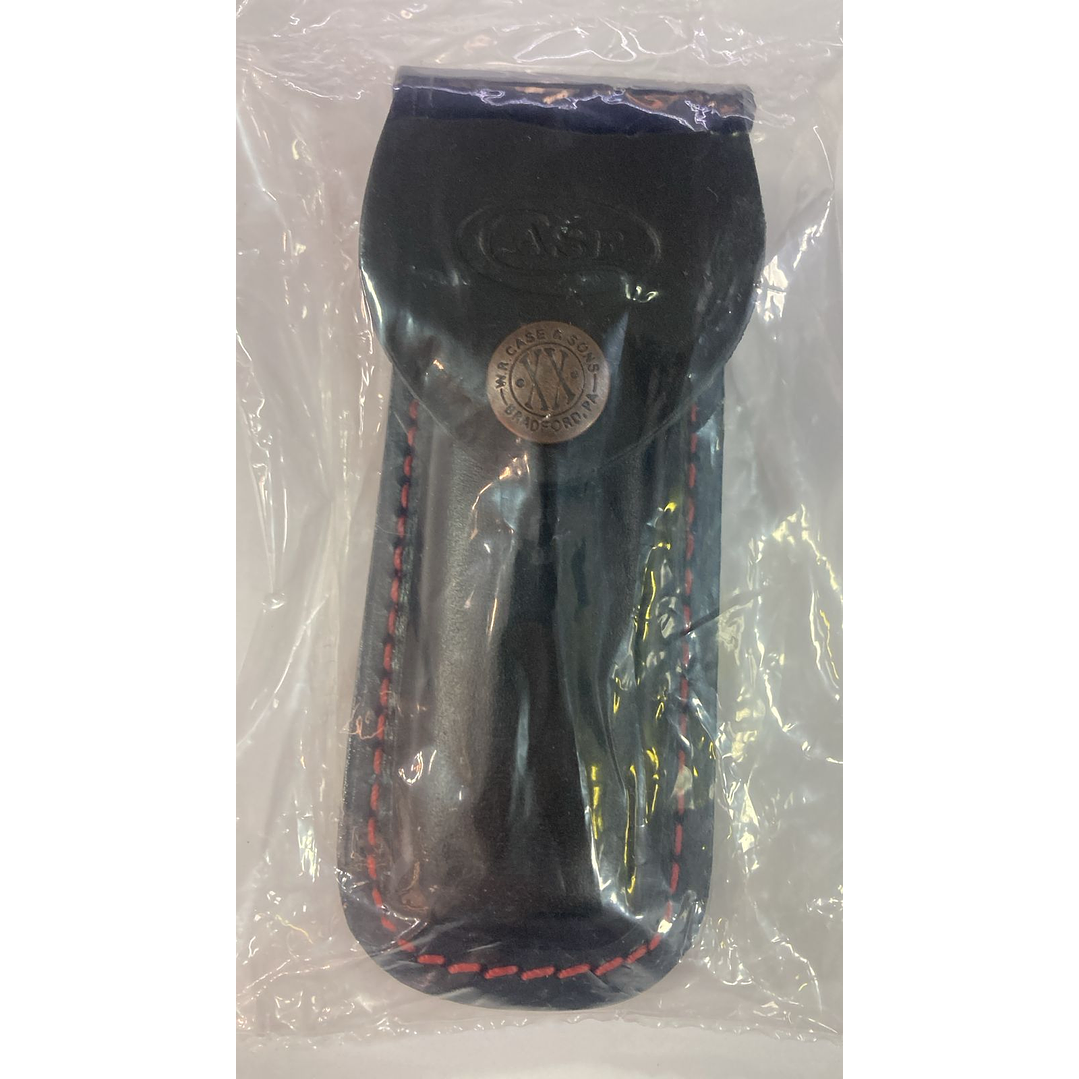  Estuche Case Cuero Negro con los bordes en color rojo 1