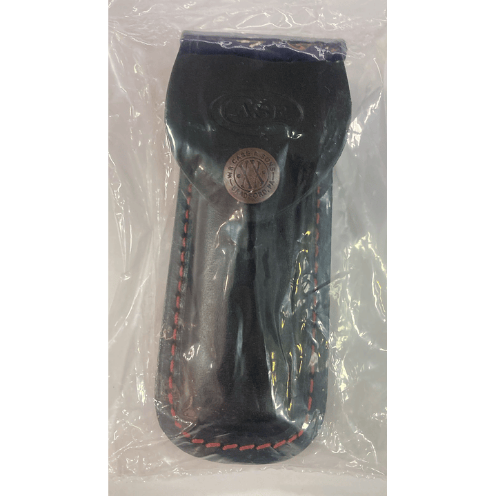  Estuche Case Cuero Negro con los bordes en color rojo 1