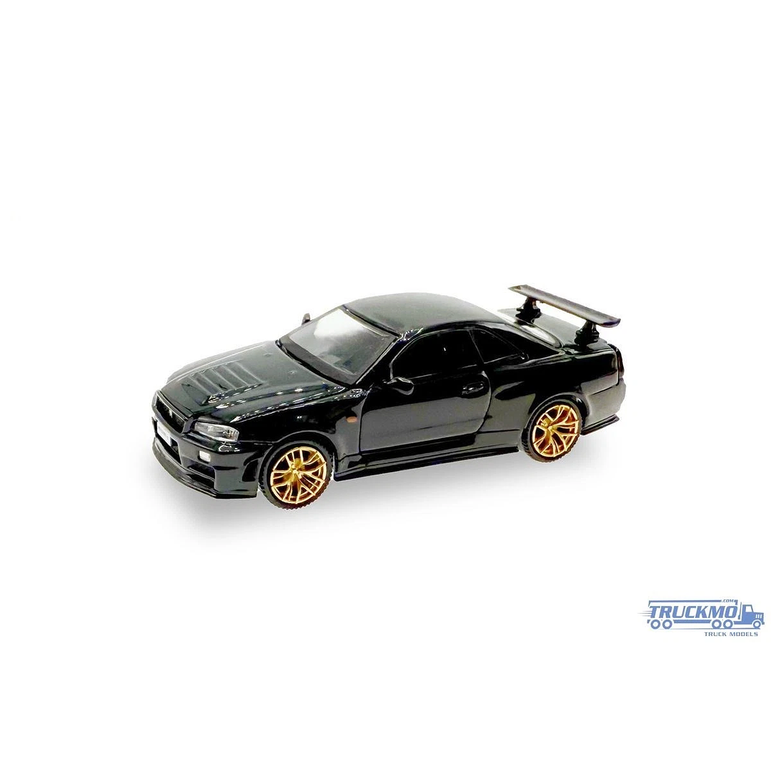 Carro Colección  Nissan GTR 34 Negro 1/87 1