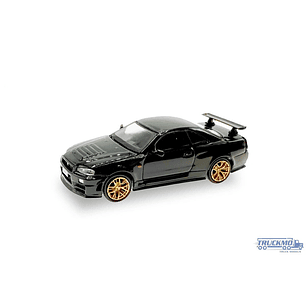 Carro Colección  Nissan GTR 34 Negro 1/87
