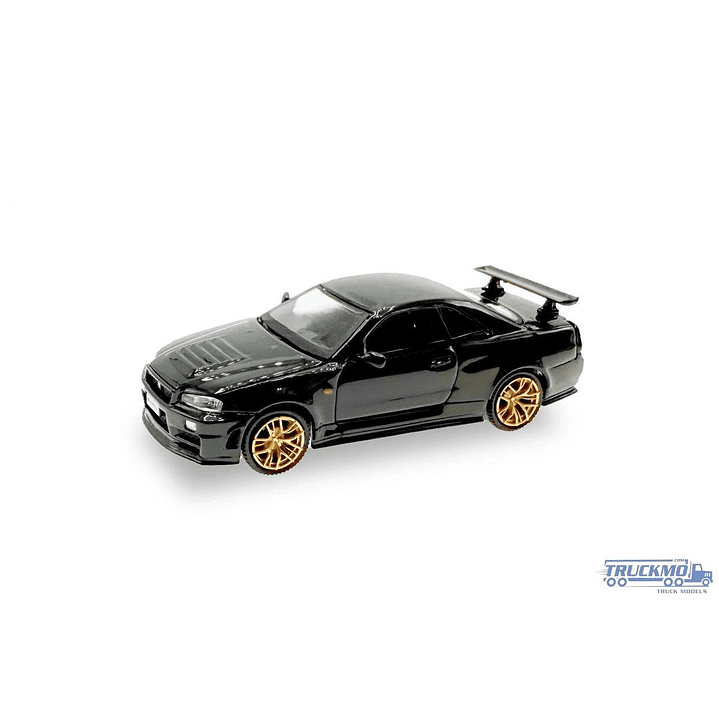 Carro Colección  Nissan GTR 34 Negro 1/87 1
