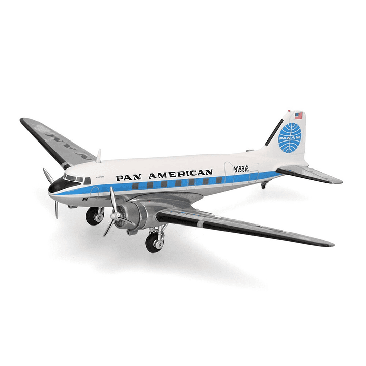 Avión Colección  Dc-3 Pan Am 1/200 2