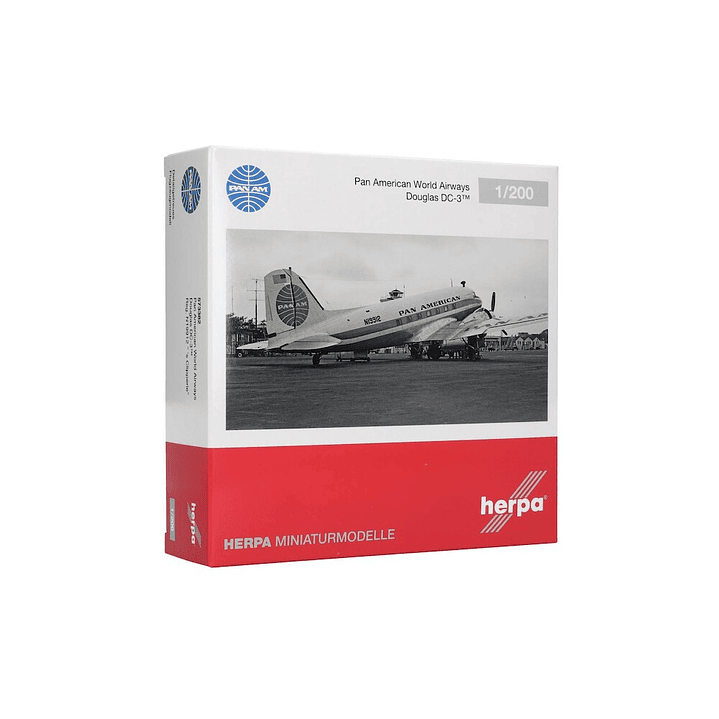 Avión Colección  Dc-3 Pan Am 1/200 3