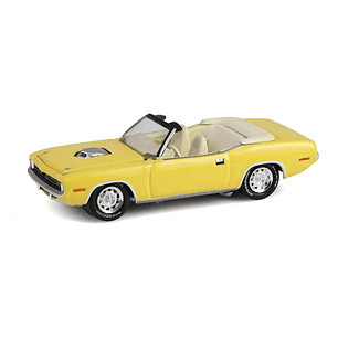 Carro Colección  1970 Plymouth Cuda Convertible yellow 1/64