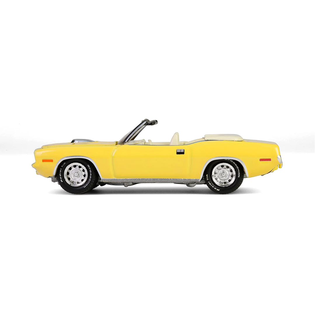 Carro Colección  1970 Plymouth Cuda Convertible yellow 1/64 2