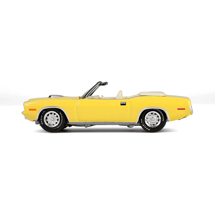 Carro Colección  1970 Plymouth Cuda Convertible yellow 1/64 2