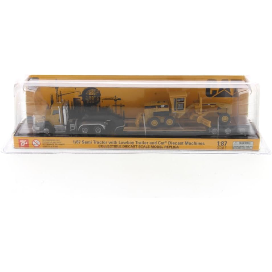 Vehículo Colección  Tractor Caterpillar Ct 660 W/Cat 163H motor   grader 1/87 2