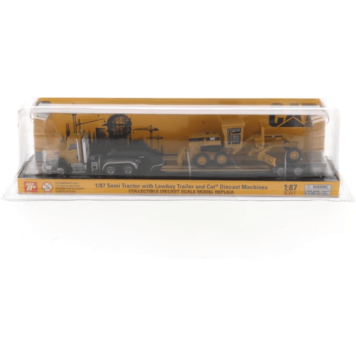 Vehículo Colección  Tractor Caterpillar Ct 660 W/Cat 163H motor   grader 1/87 2