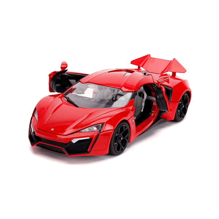 Carro Colección Lykan Hypersport con luces & y figura Toreto, Fast & Furious  1/18  2