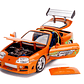 Carro Colección   1995 Toyota Supra w/Lights & Brian Figurine , Fast & Furious - Jada Toys 31139 - 1/18 Diecast Car - Miniatura 6