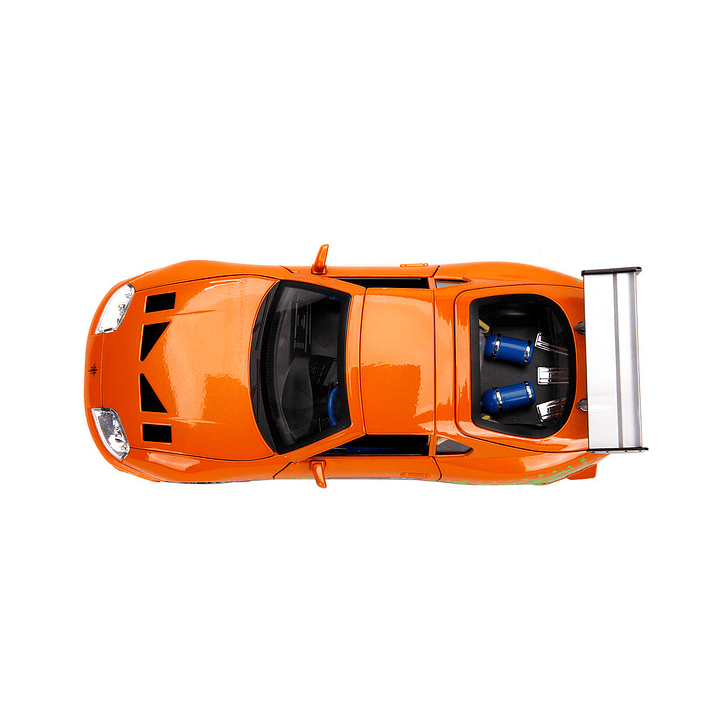 Carro Colección   1995 Toyota Supra w/Lights & Brian Figurine , Fast & Furious - Jada Toys 31139 - 1/18 Diecast Car 11