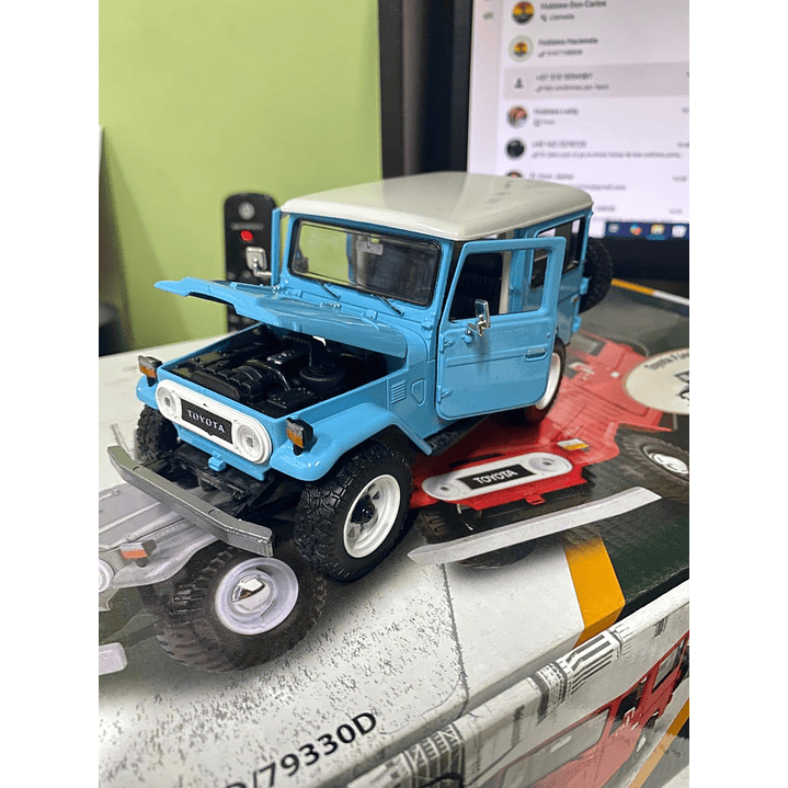 Carro Colección  Toyota land cruiser Fj40 1/24 7