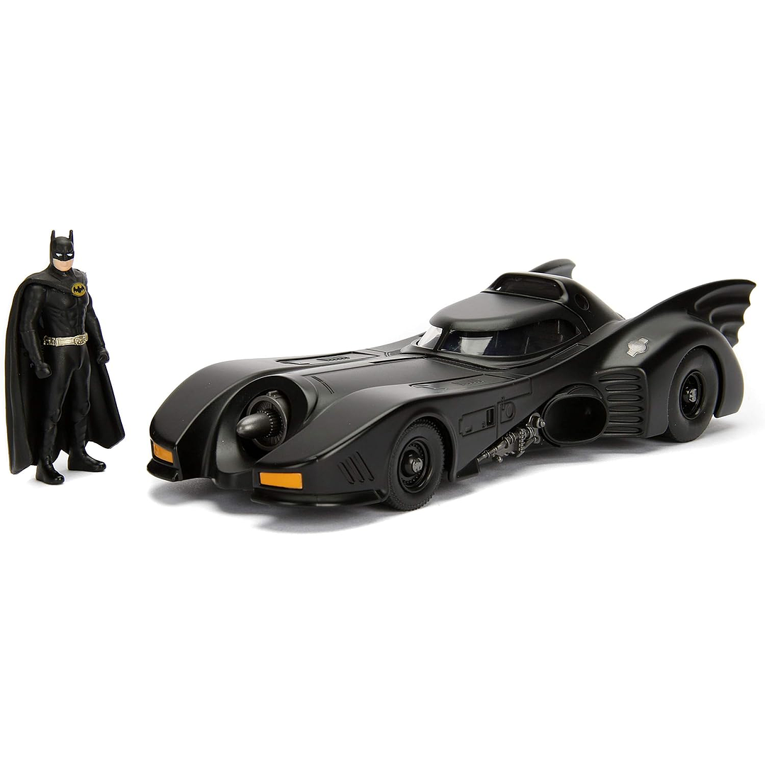 Carro Colección  Batman 1989 Batmobile &Batman 1/24 2