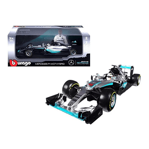Carro Colección Mercedes F1 W07 Hybrid Lewis Hamilton Escala 1:18 Bburago
