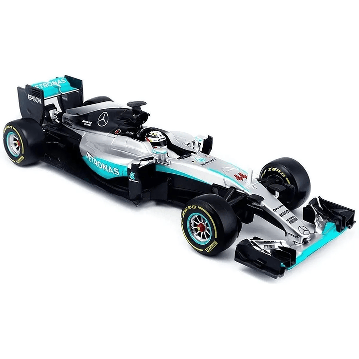 Carro Colección Mercedes F1 W07 Hybrid Lewis Hamilton Escala 1:18 Bburago 2