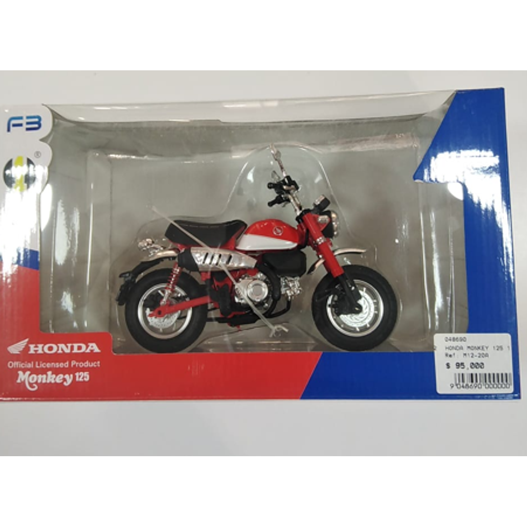 Moto  Honda Monkey escala 125 1/12 3