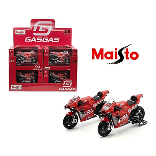   Moto Gasgas  RC16 Factory Racing Tech3 de MotoGP. Escala: 1/18