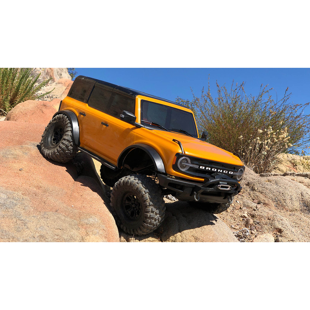 Vehículo Control Remoto Ford Bronco TRX 4 crawler naranja 1/10 3