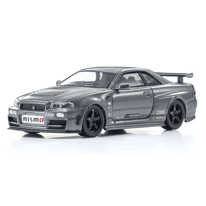Carro Colección  Nimo R34 Gt-R Crs Led Gray 1/64 1