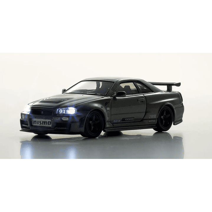 Carro Colección  Nimo R34 Gt-R Crs Led Gray 1/64 3