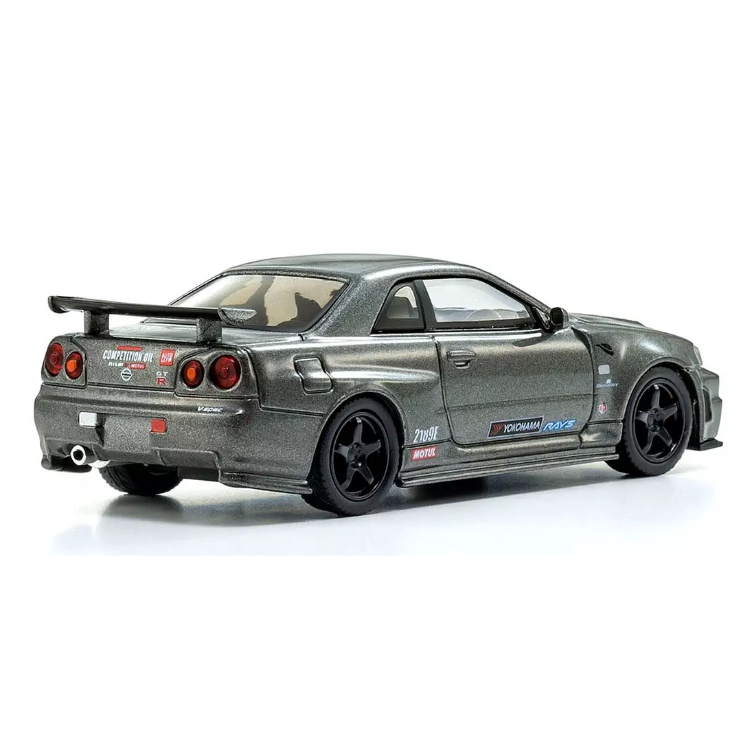 Carro Colección  Nimo R34 Gt-R Crs Led Gray 1/64 4