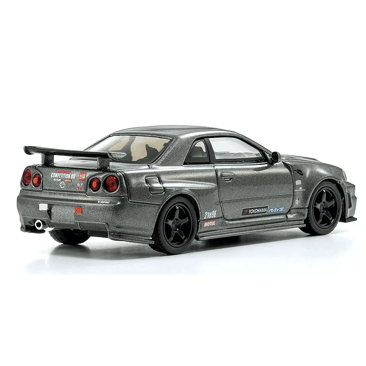Carro Colección  Nimo R34 Gt-R Crs Led Gray 1/64 4