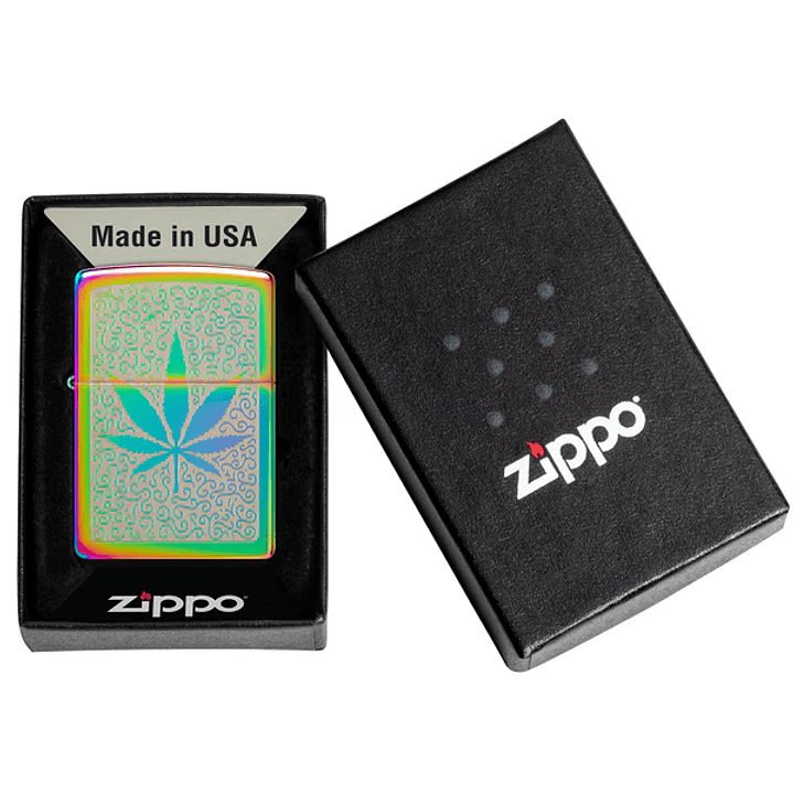  Ence Zippo Cannabis Hoja Tornasol 1