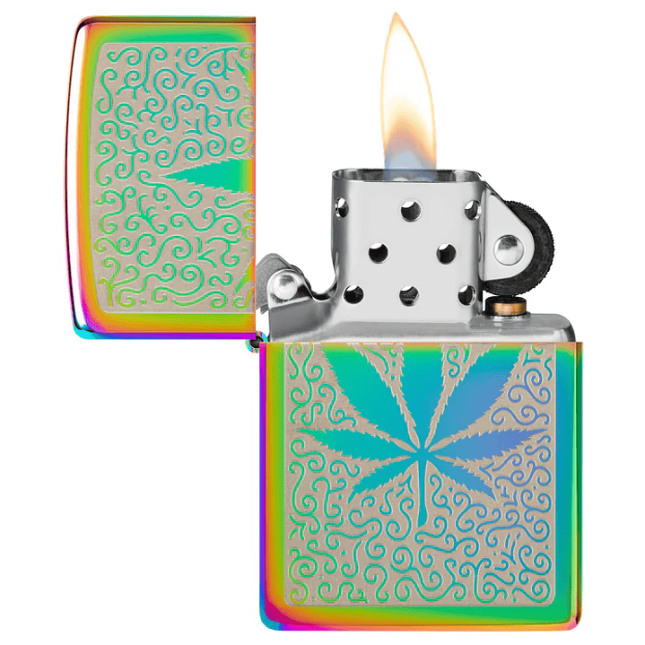  Ence Zippo Cannabis Hoja Tornasol 3
