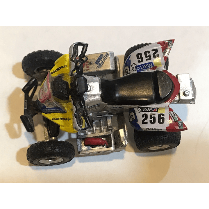 Carro Colección  No Nuevo Cuatrimoto Dakar Yamaha Raptor 70 1/43 3