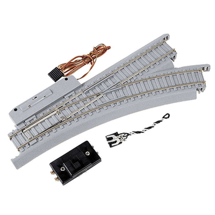 Tren Eléctrico No Nuevo Desvio Derecho  1/87 h0 power-loc 2